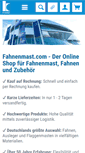 Mobile Screenshot of fahnenmast.com